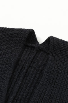Black Oversized Fold Over Sleeve Open Front Cardigan