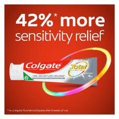 Colgate Total Whitening + Fresh Boost Toothpaste Gel, 10 Benefits, No Trade-Offs, Helps Fight Bacteria, Freshens Breath, Whitens Teeth and Provides Sensitivity Relief, Mint Flavor, 1 Pack, 5.1 Oz Tube