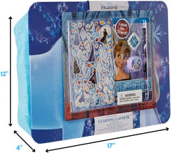 Disney Frozen Princess Elsa and Anna Lap Desk Activity Set for Kids with ABC 123 Practice Pad and Stickers