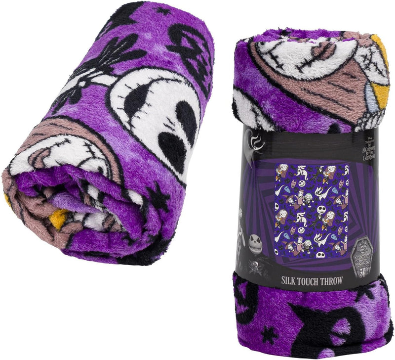 Northwest Disney Nightmare Before Christmas Silk Throw Blanket 40