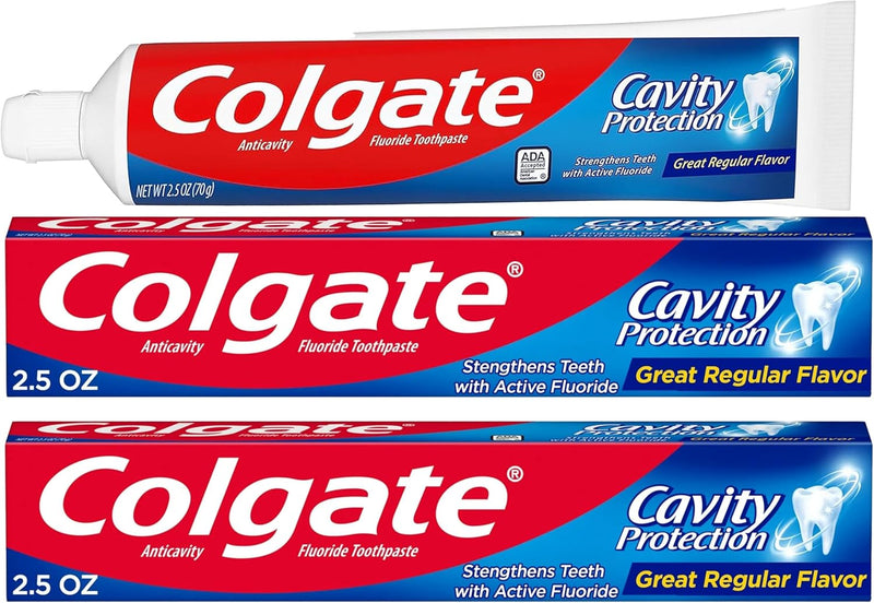 Colgate Cavity Protection Toothpaste with Fluoride - 2.5 ounce - 2 Pack