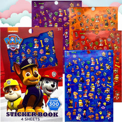 Paw Patrol Sticker Book Over 300+ - Perfect for Gifts, Party Favor, Goodies, Reward, Scrapbooking, Stocking Stuffer, Children Craft, Classroom, School for Kids Girls, Boys, Toddlers